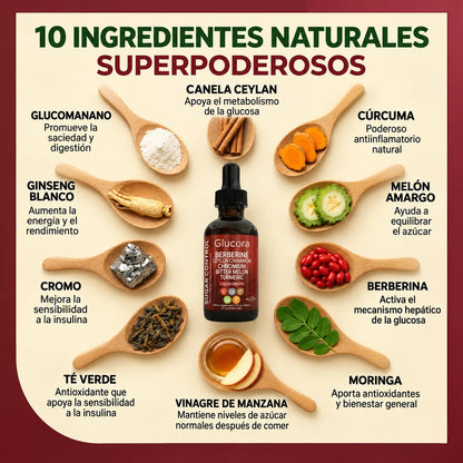 Glucora™ Apoyo Natural para la Glucosa, Energía y Antojos